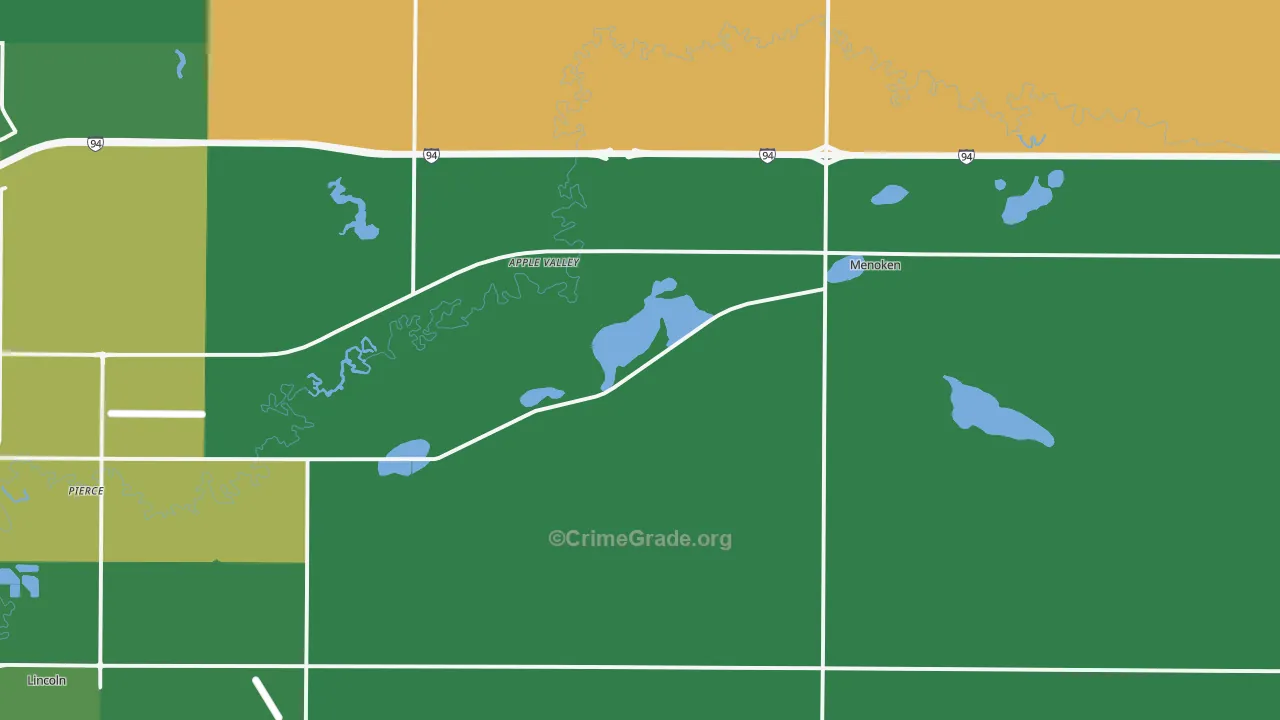 Menoken, ND Map of Drug-Related Crime Rates