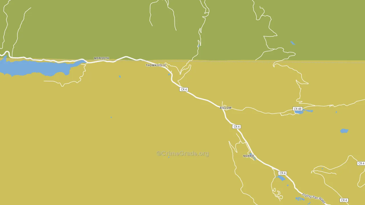 Meredith, CO Map of Drug-Related Crime Rates