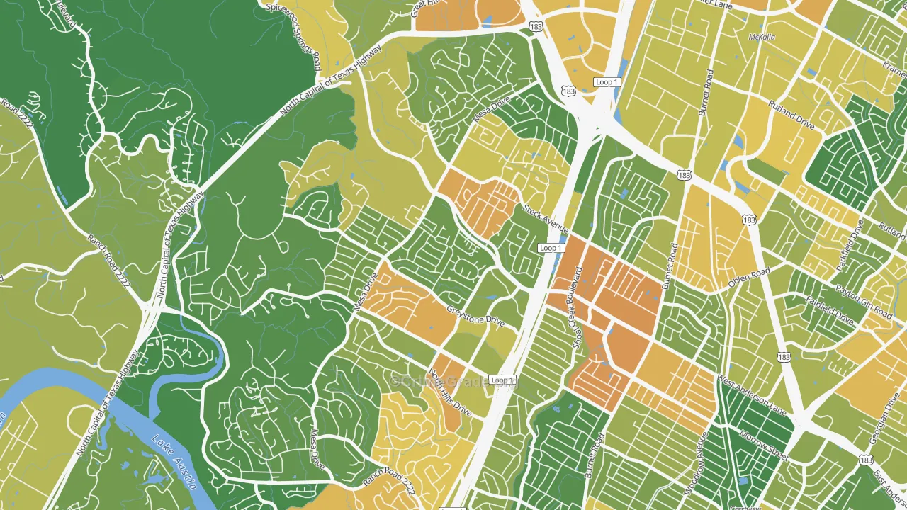 Mesa Forest, Austin, TX Map of Drug-Related Crime Rates