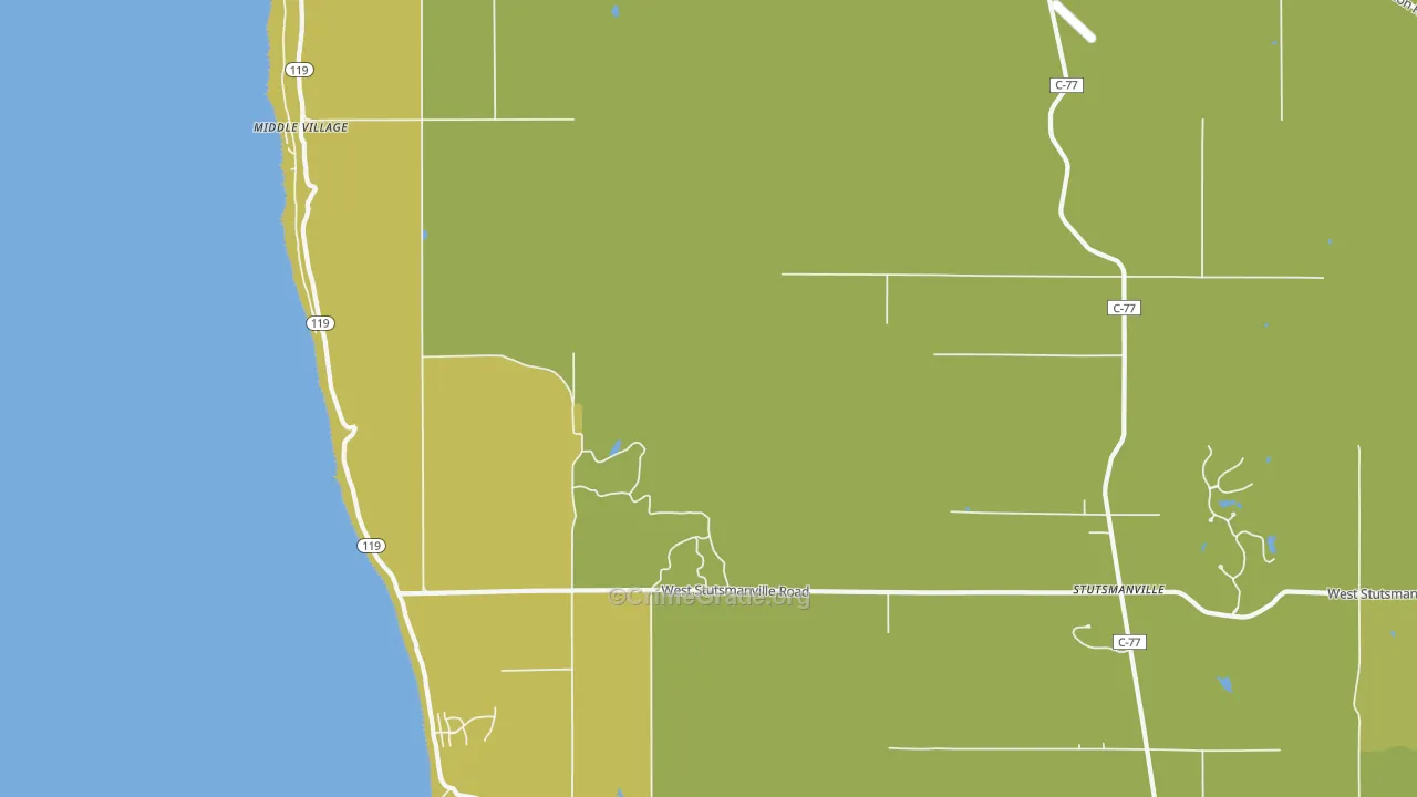 Middle Village, MI Map of Drug-Related Crime Rates