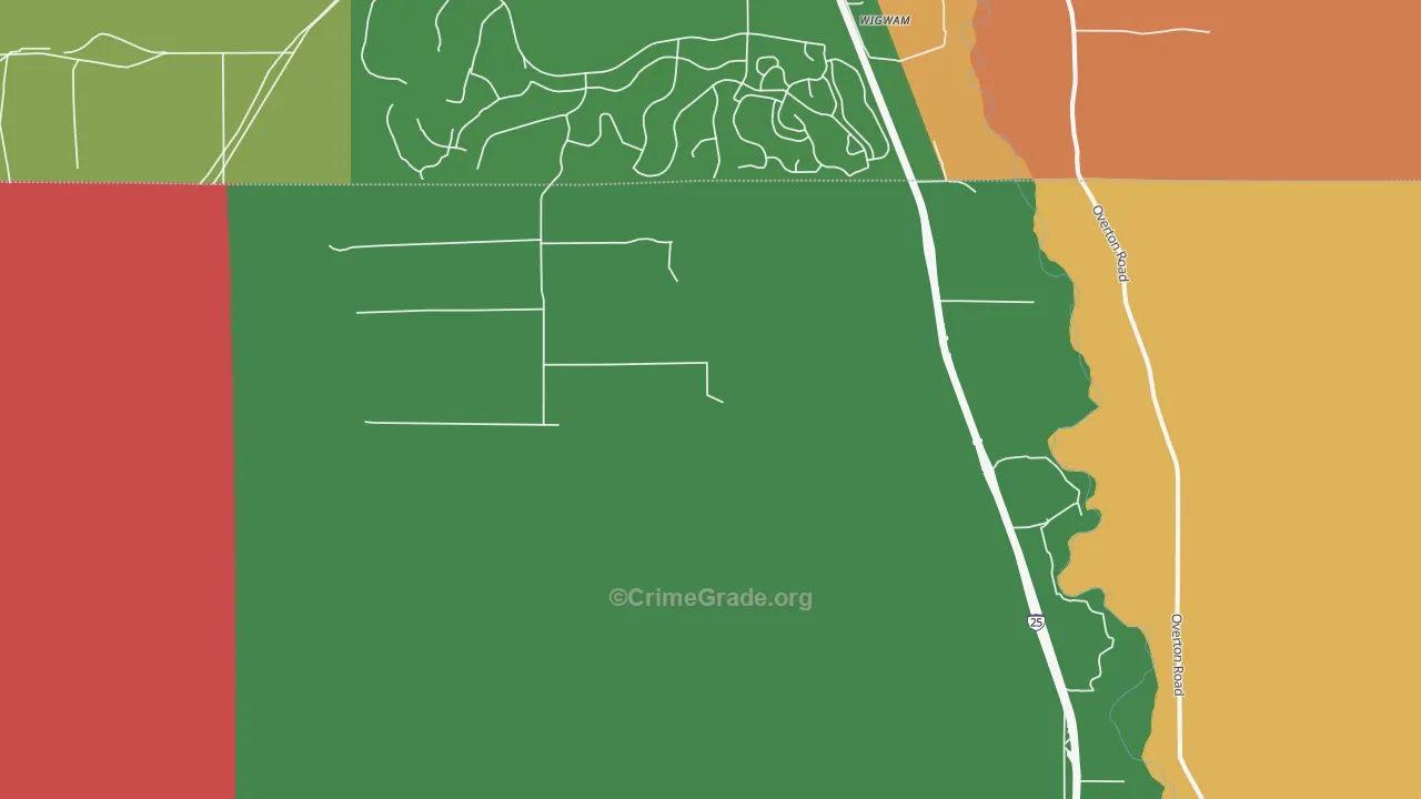Midway, CO Map of Drug-Related Crime Rates