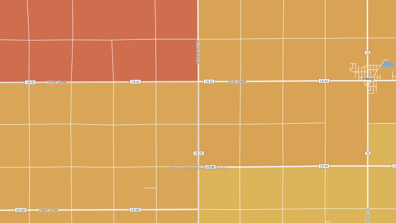 Midway, SD Map of Drug-Related Crime Rates
