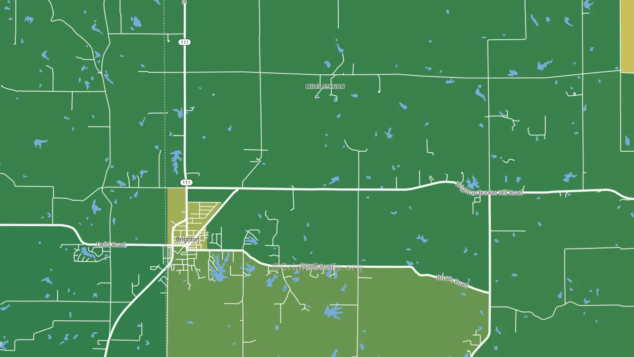 Miles Station, IL Map of Drug-Related Crime Rates