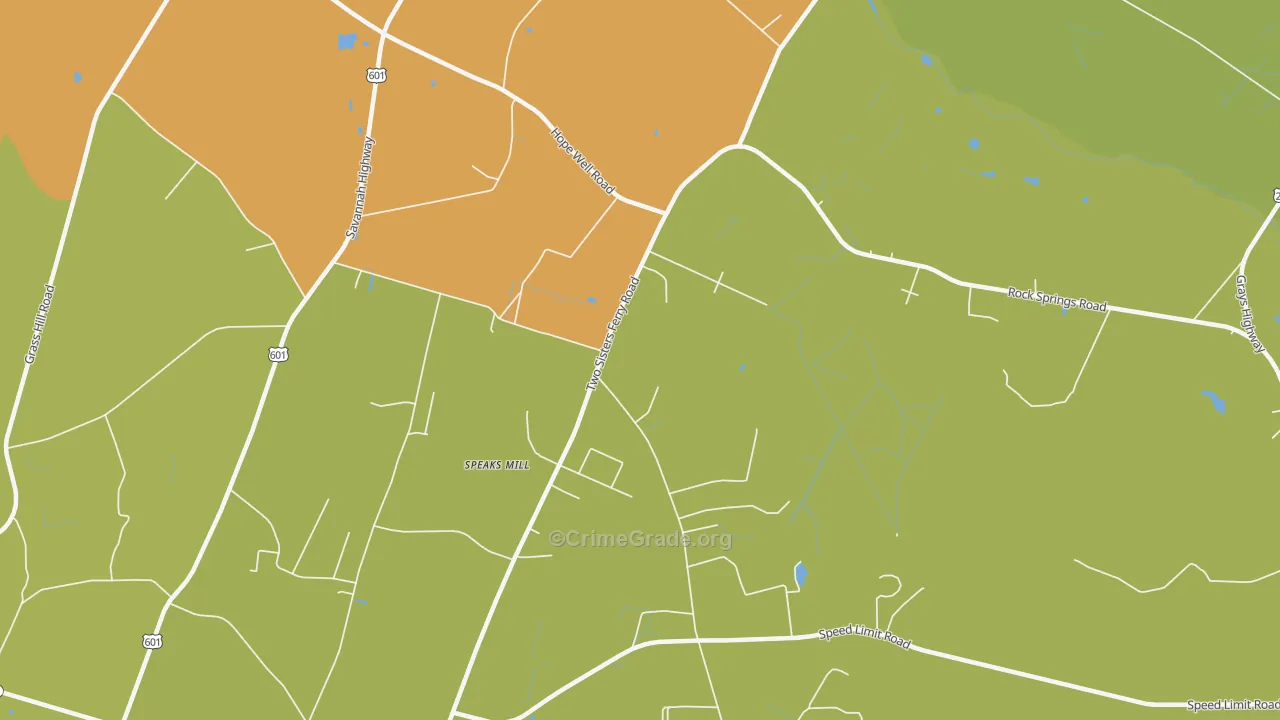 Miley, SC Map of Drug-Related Crime Rates