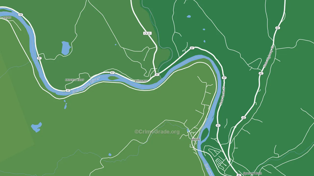 Millrift, PA Map of Drug-Related Crime Rates