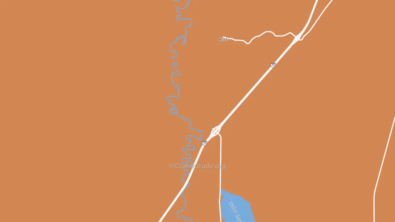 Mills, UT Map of Drug-Related Crime Rates