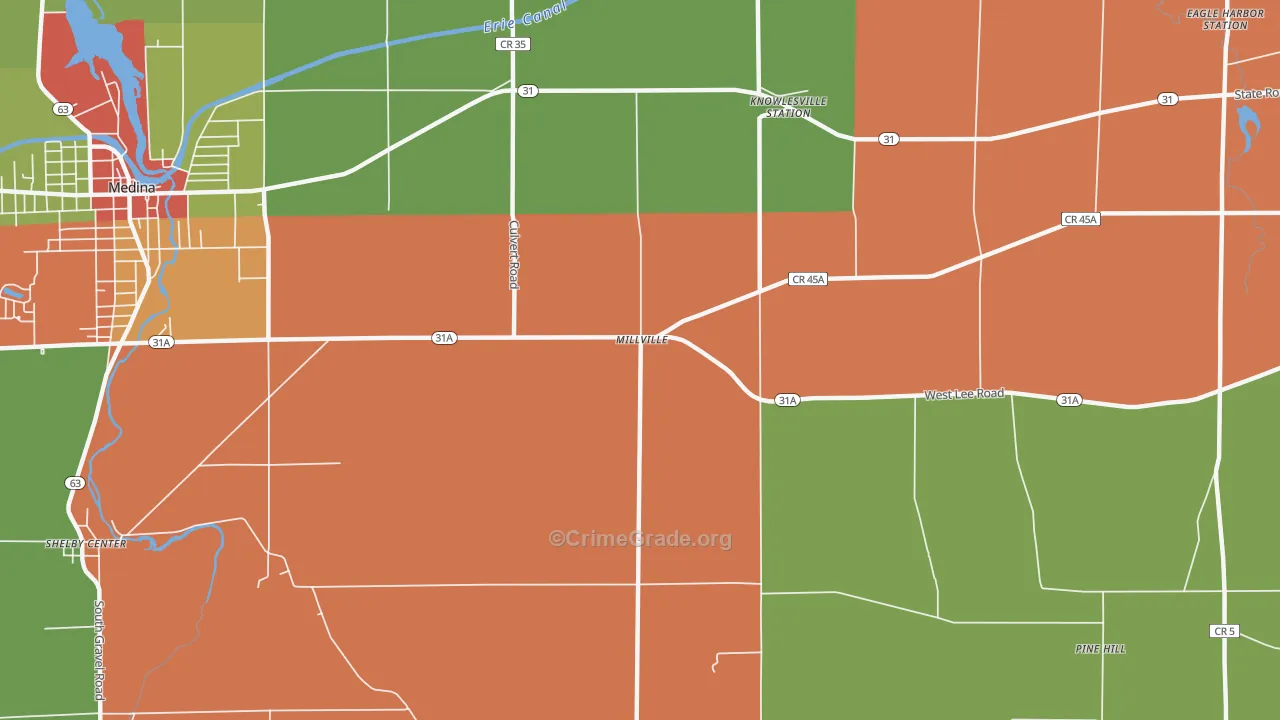 Millville, NY Map of Drug-Related Crime Rates