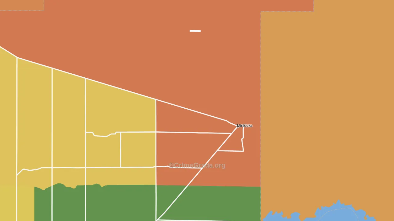 Minidoka, ID Map of Drug-Related Crime Rates
