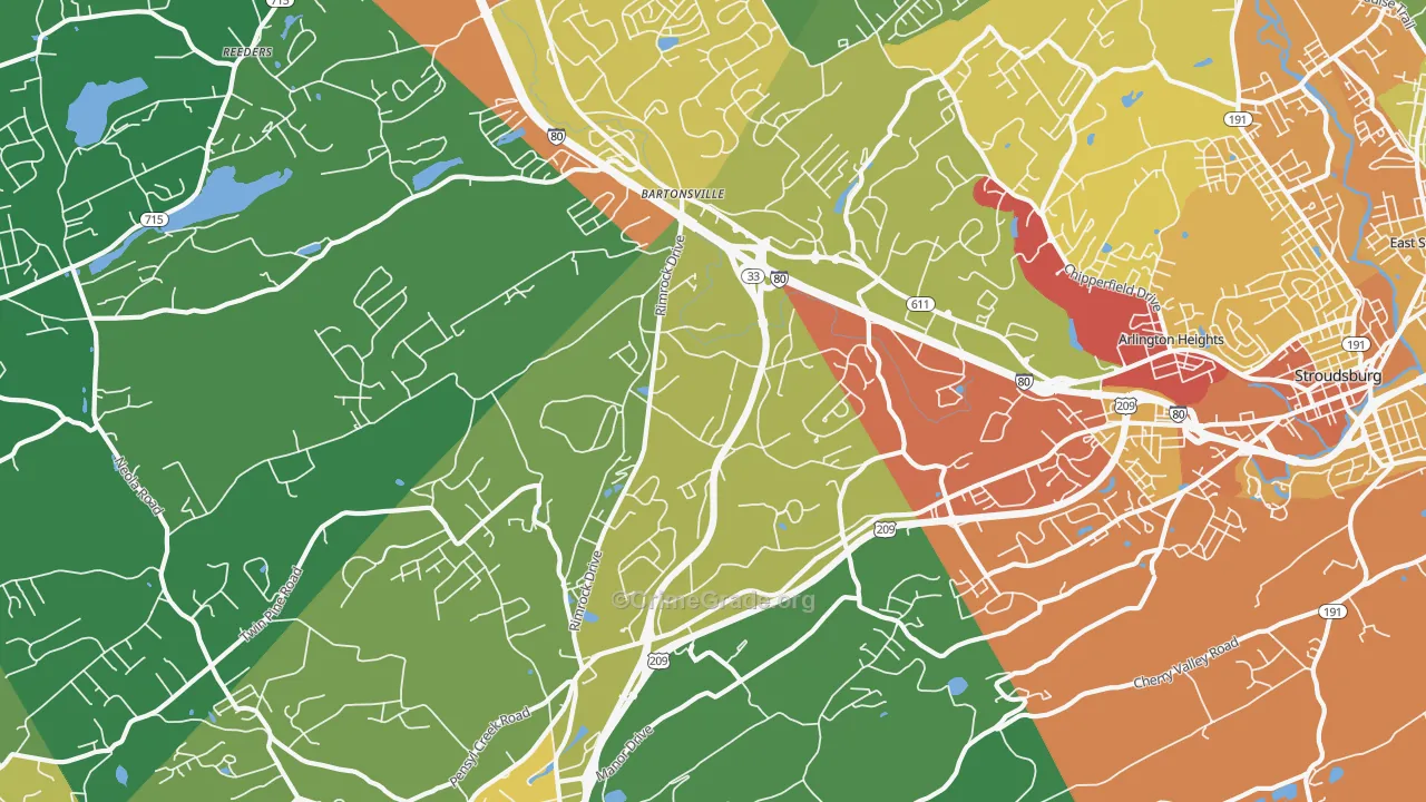 Minisink Hills, PA Map of Drug-Related Crime Rates