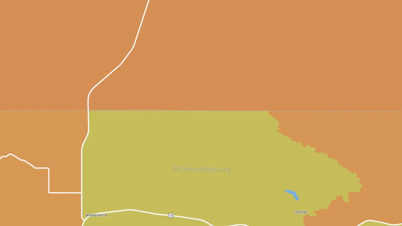 Minnekahta, SD Map of Drug-Related Crime Rates