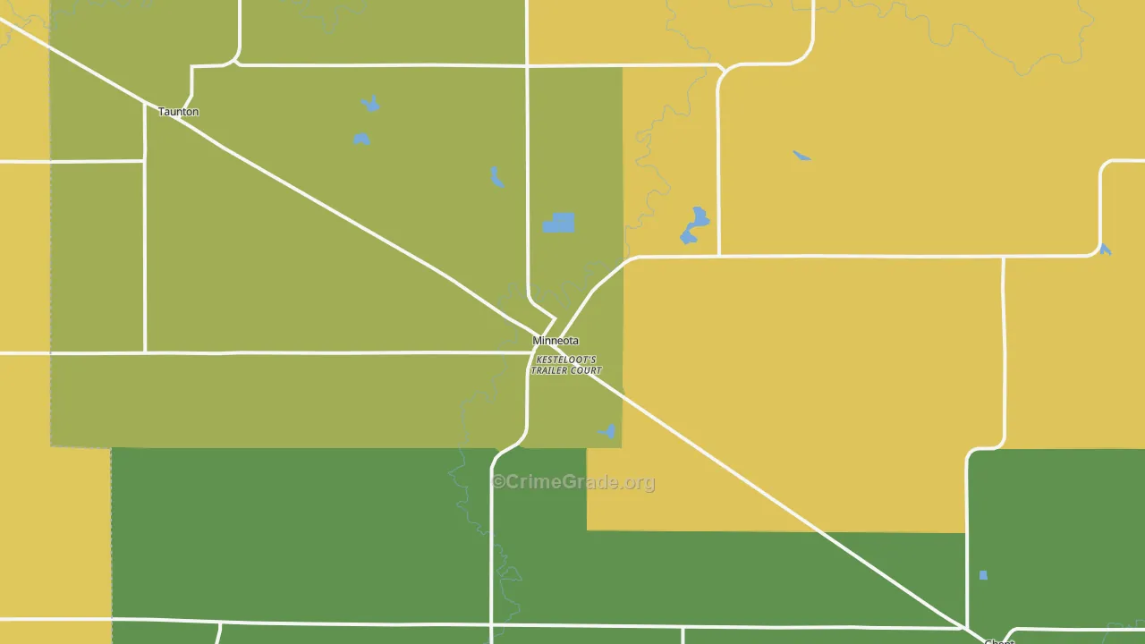 Minneota, MN Map of Drug-Related Crime Rates