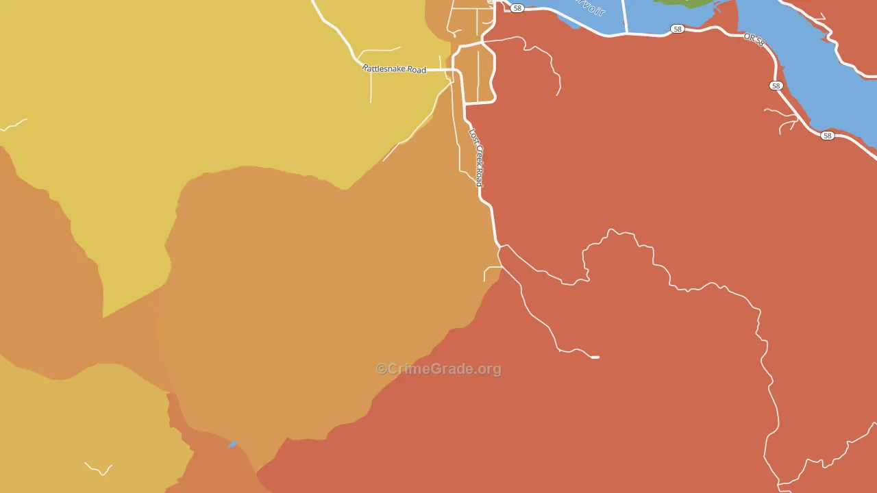 Minnow, OR Map of Drug-Related Crime Rates