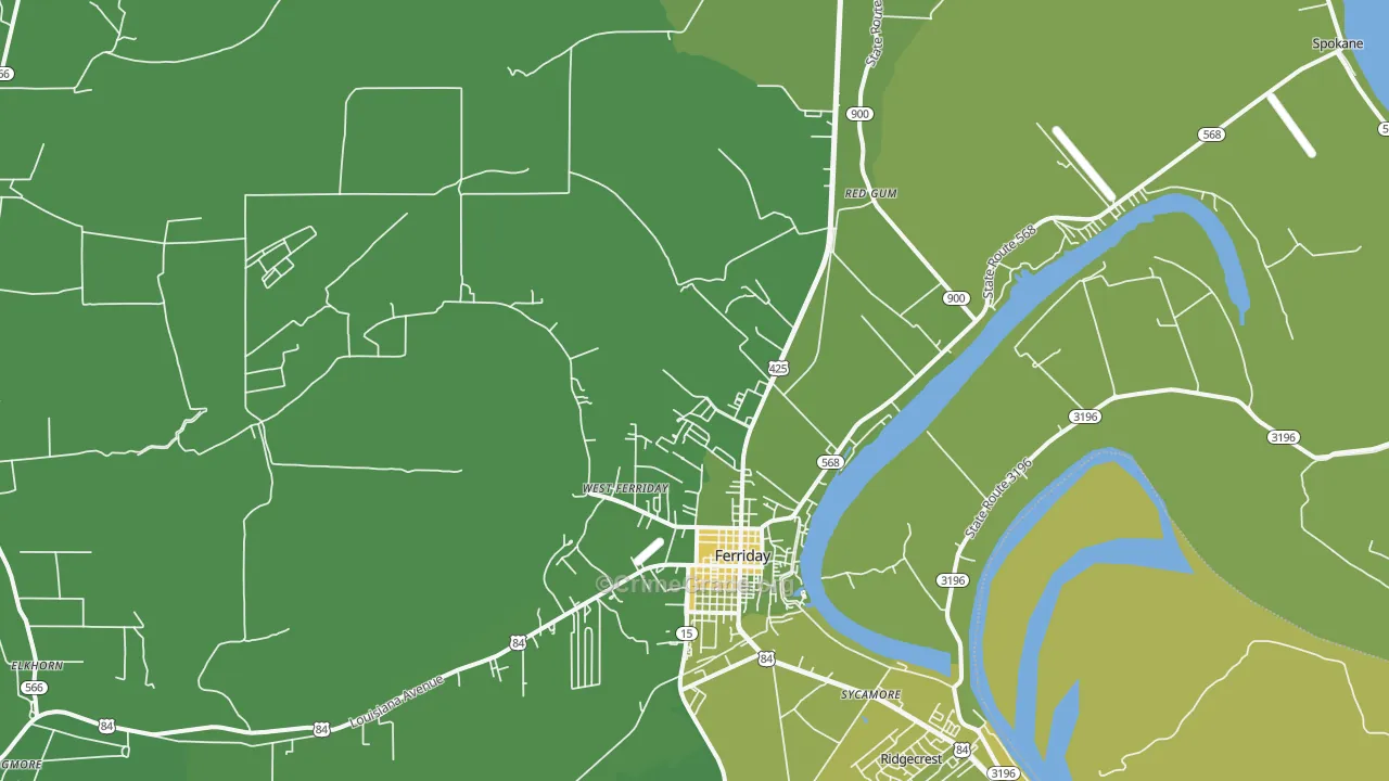 Minorca, LA Map of Drug-Related Crime Rates
