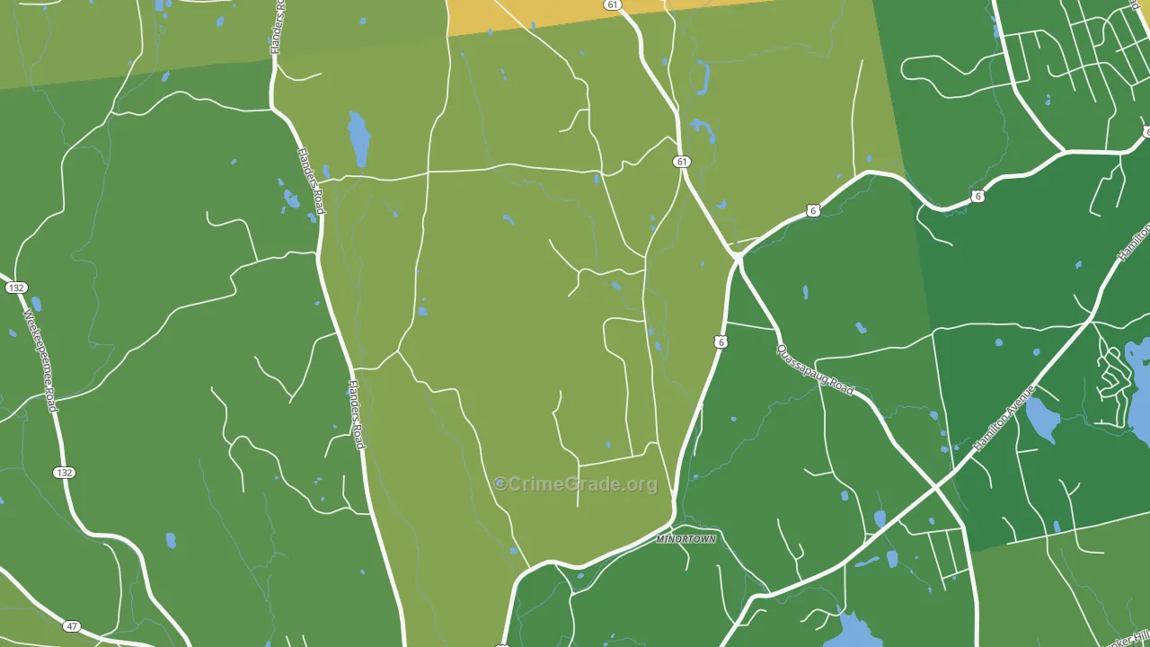 Minortown, CT Map of Drug-Related Crime Rates