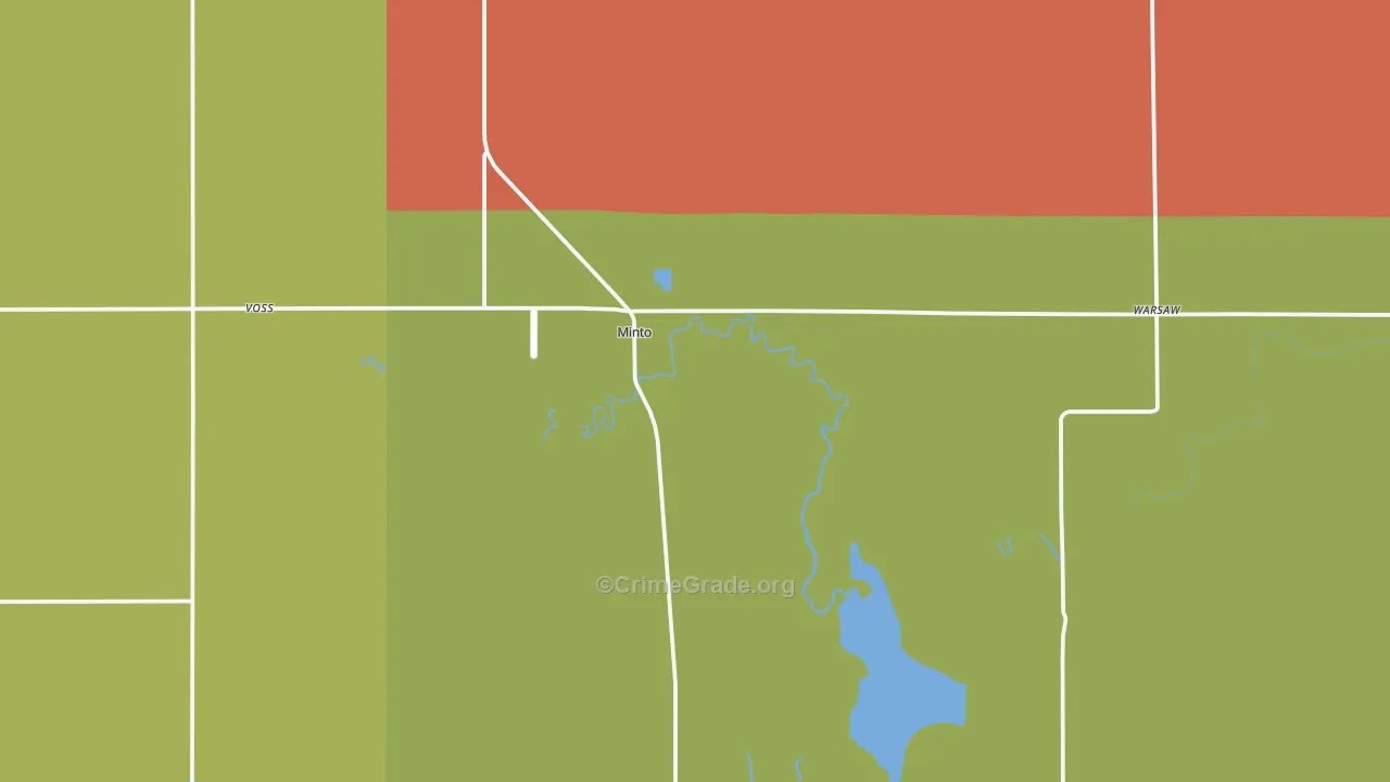 Minto, ND Map of Drug-Related Crime Rates