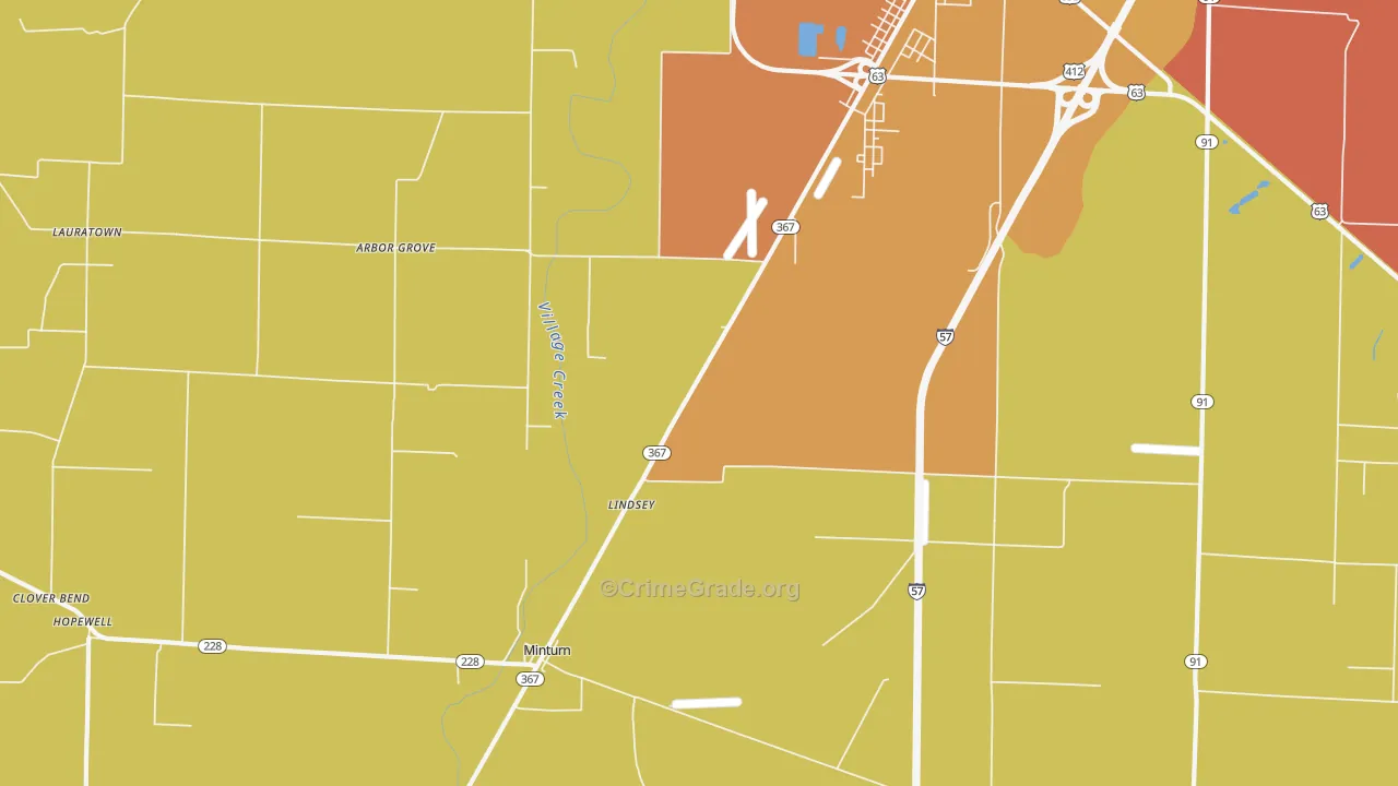 Minturn, AR Map of Drug-Related Crime Rates