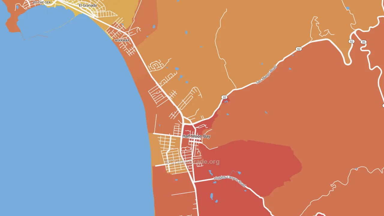 Miramar, CA Map of Drug-Related Crime Rates