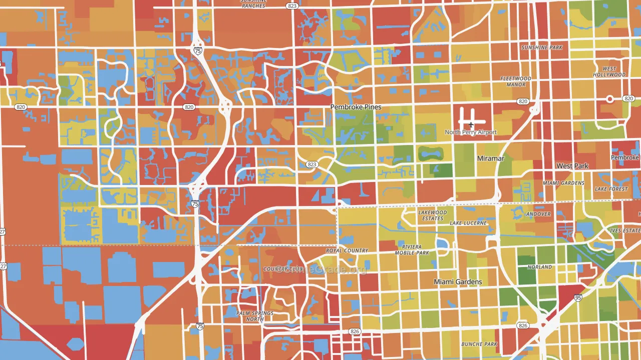 Miramar, FL Map of Drug-Related Crime Rates