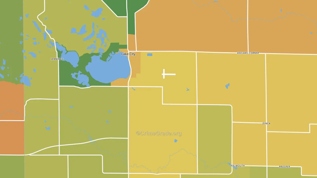 Missaukee County, MI Map of Drug-Related Crime Rates