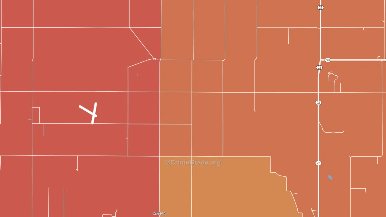 Missler, KS Map of Drug-Related Crime Rates