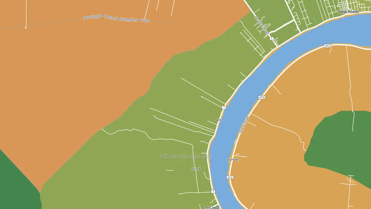 Mix, LA Map of Drug-Related Crime Rates