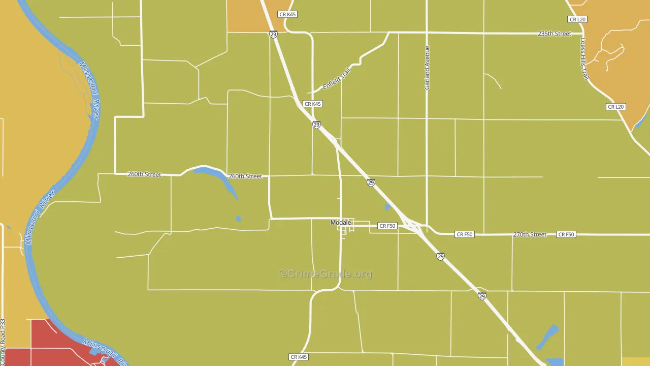 Modale, IA Map of Drug-Related Crime Rates