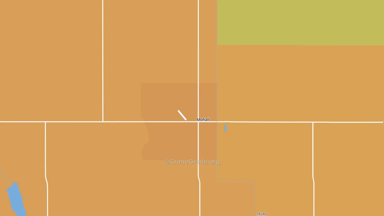 Mohall, ND Map of Drug-Related Crime Rates