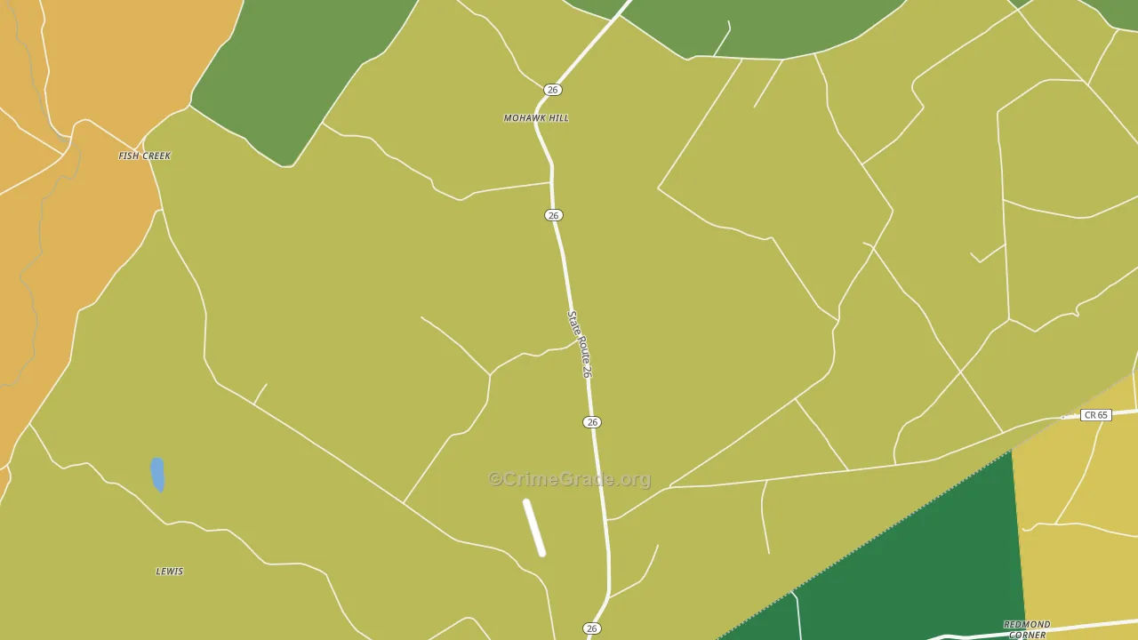 Mohawk Hill, NY Map of Drug-Related Crime Rates