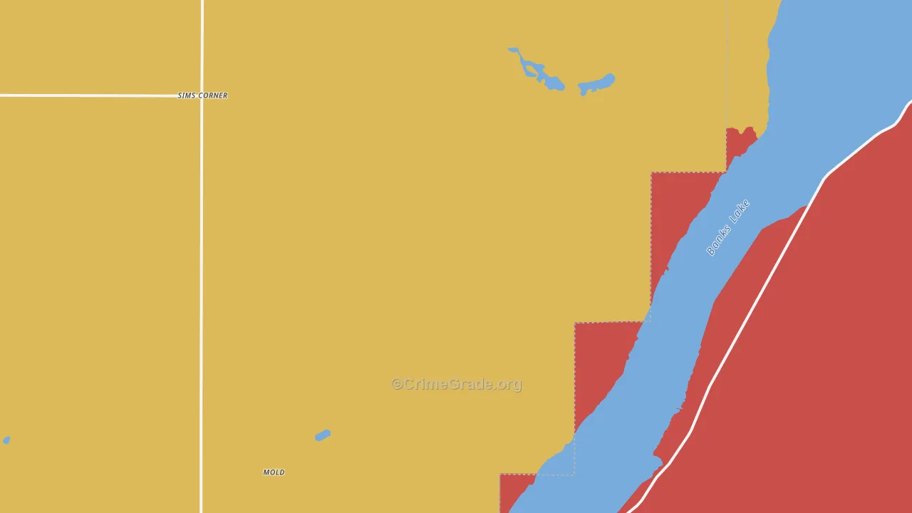 Mold, WA Map of Drug-Related Crime Rates