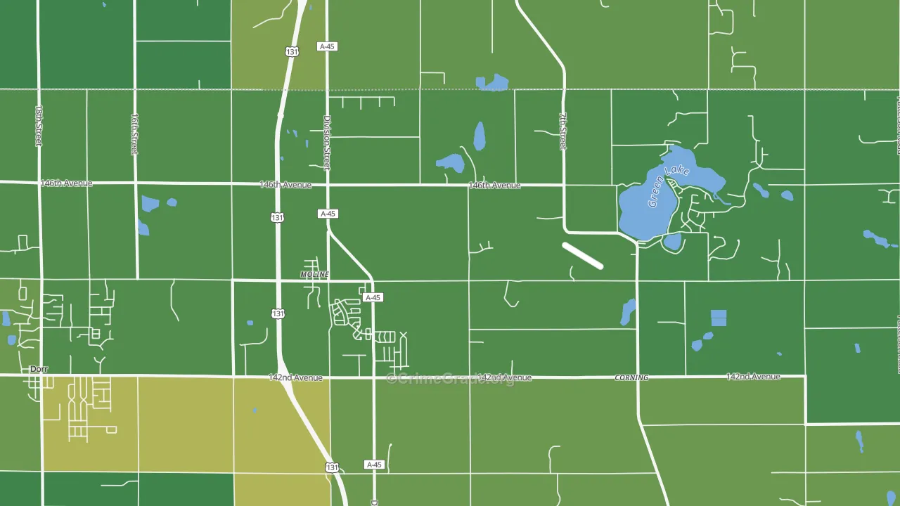 Moline, MI Map of Drug-Related Crime Rates