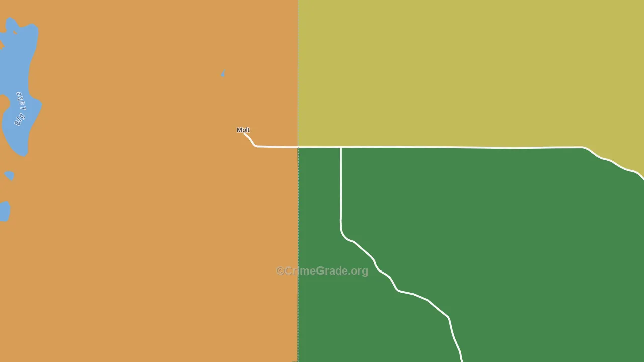 Molt, MT Map of Drug-Related Crime Rates