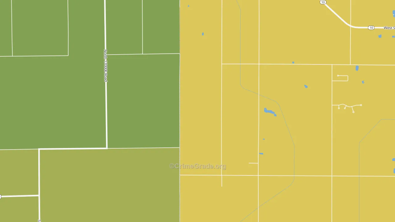 Momence, IN Map of Drug-Related Crime Rates