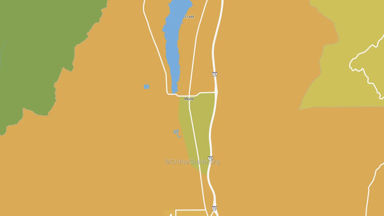 Mona, UT Map of Drug-Related Crime Rates