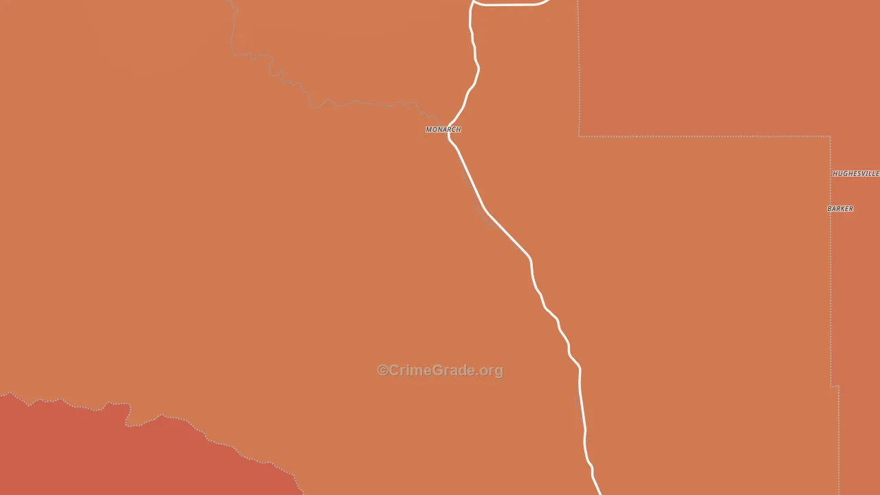 Monarch, MT Map of Drug-Related Crime Rates