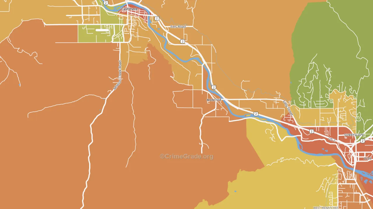 Monitor, WA Map of Drug-Related Crime Rates