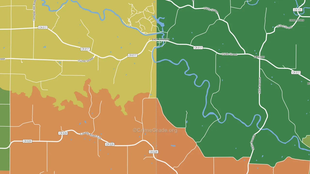 Monmouth, IA Map of Drug-Related Crime Rates