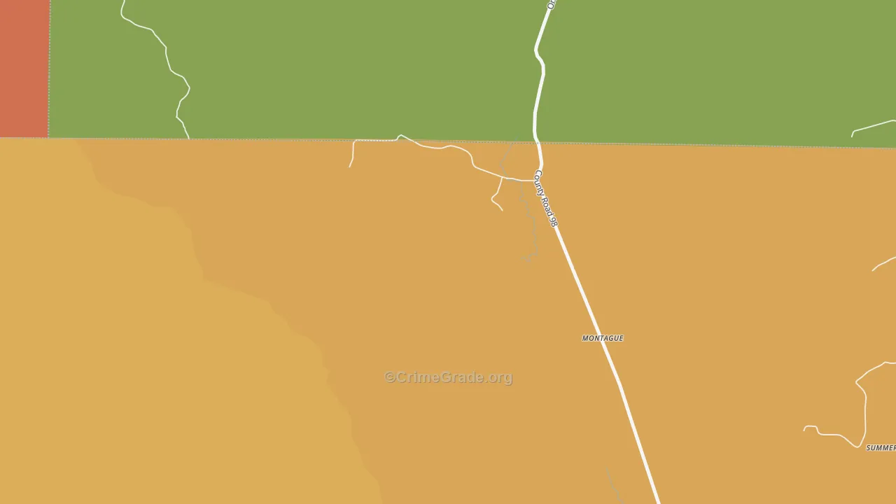 Montague, AL Map of Drug-Related Crime Rates