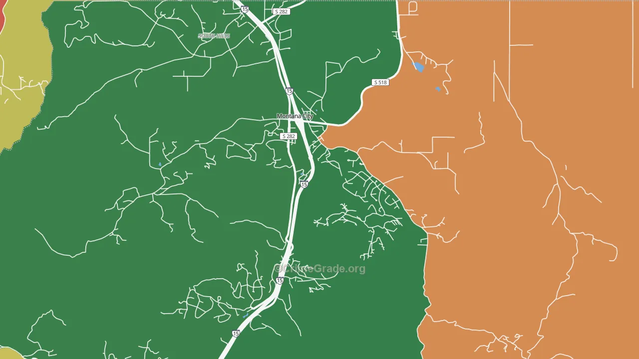 Montana City, MT Map of Drug-Related Crime Rates