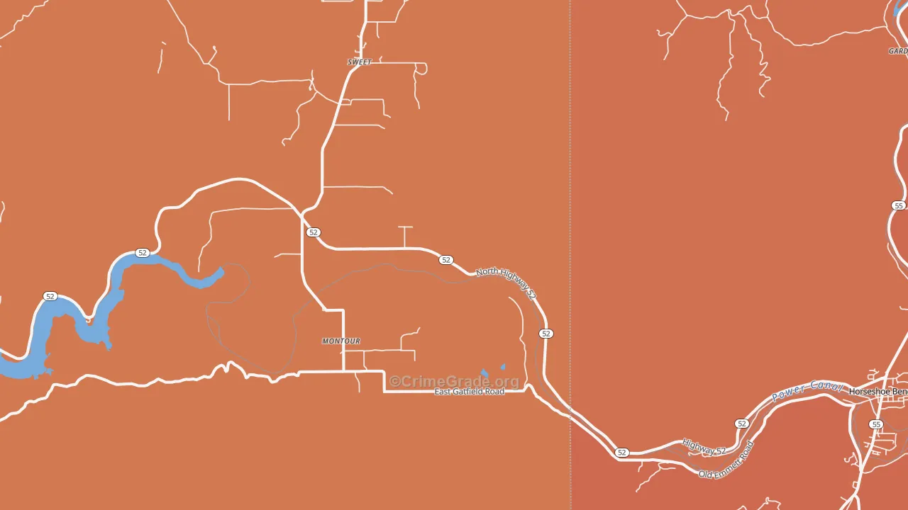 Montour, ID Map of Drug-Related Crime Rates