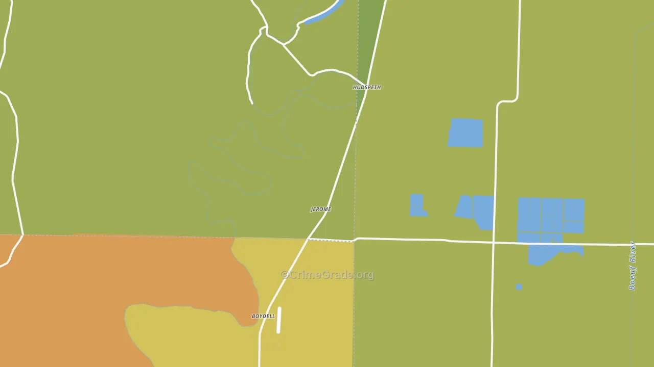 Montrose, AR Map of Drug-Related Crime Rates