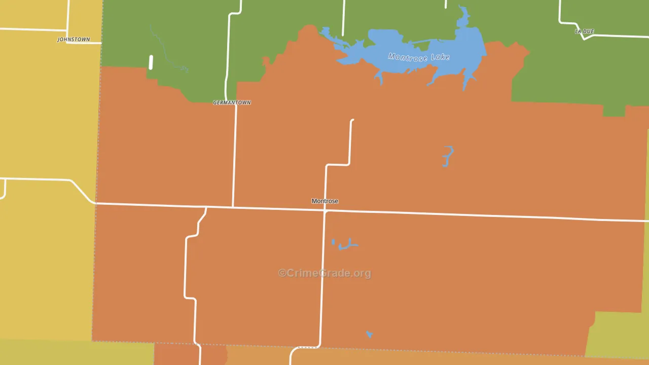 Montrose, MO Map of Drug-Related Crime Rates