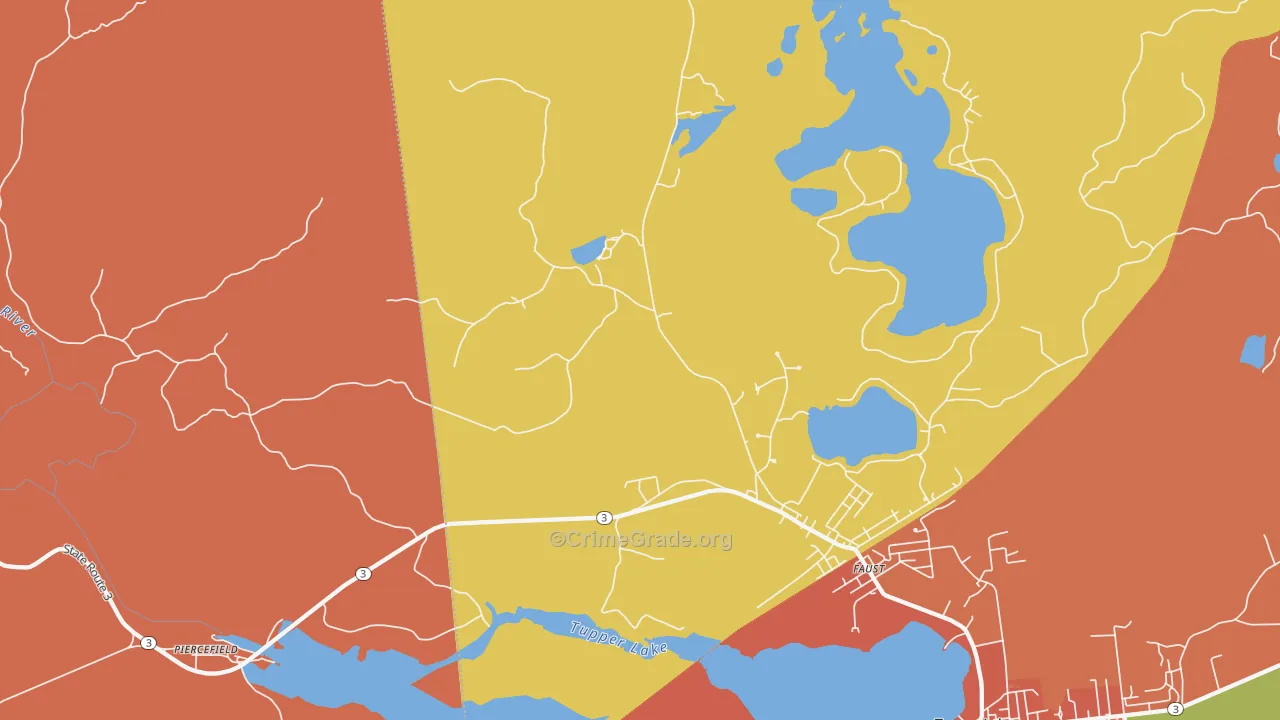 Moody, NY Map of Drug-Related Crime Rates
