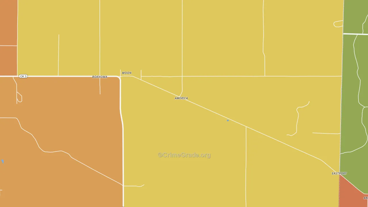 Moon, OK Map of Drug-Related Crime Rates