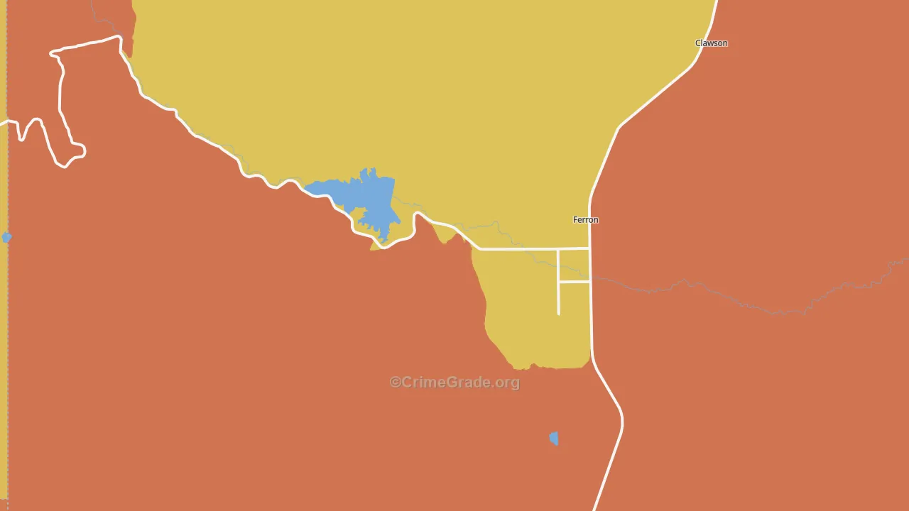 Moore, UT Map of Drug-Related Crime Rates