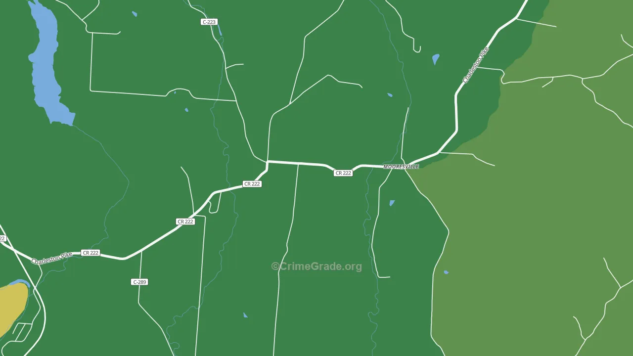 Mooresville, OH Map of Drug-Related Crime Rates