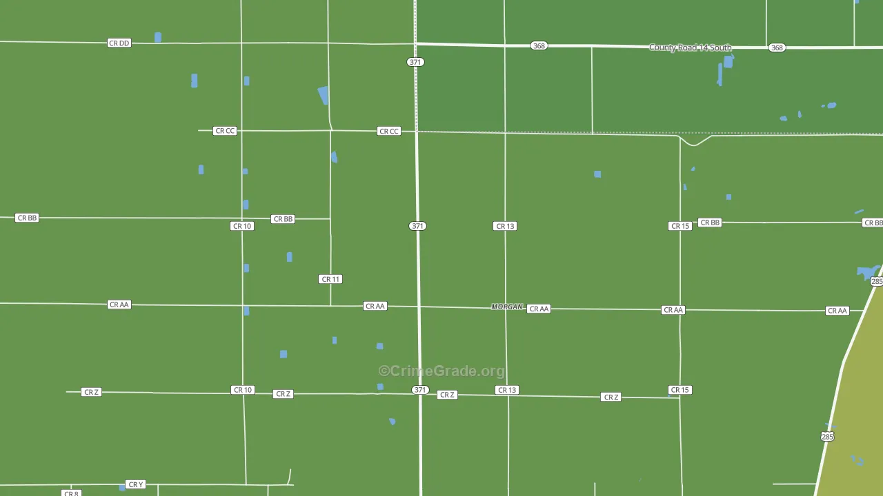 Morgan, CO Map of Drug-Related Crime Rates