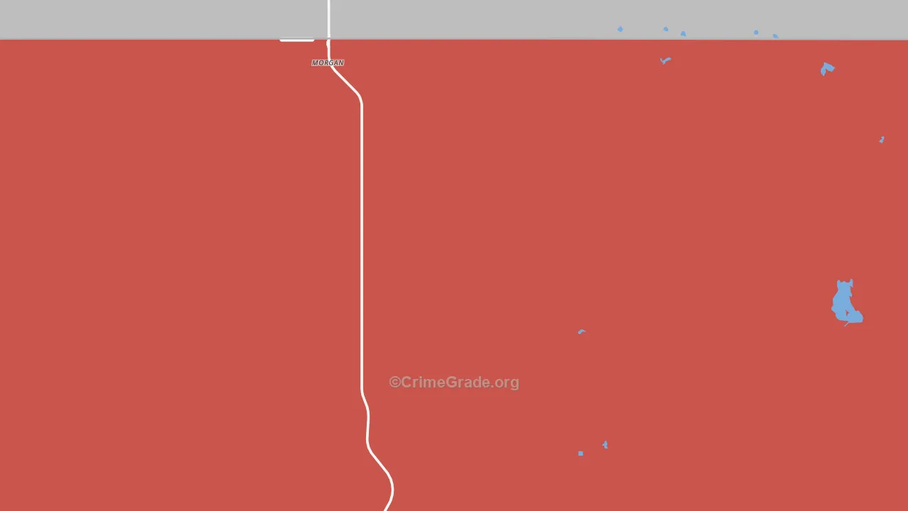 Morgan, MT Map of Drug-Related Crime Rates