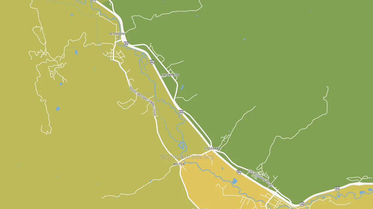 Morgan, UT Map of Drug-Related Crime Rates