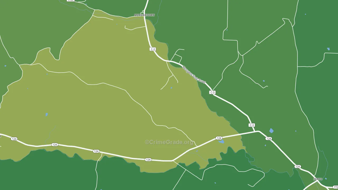 Morgantown, OH Map of Drug-Related Crime Rates