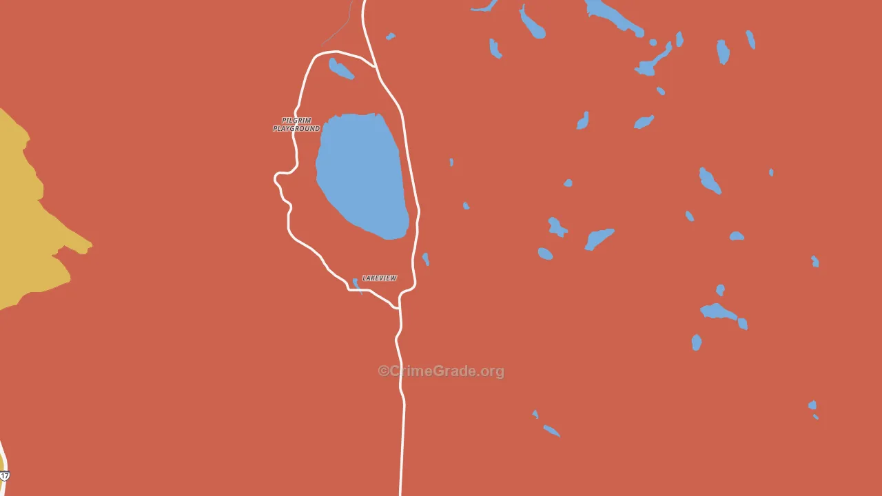 Mormon Lake, AZ Map of Drug-Related Crime Rates
